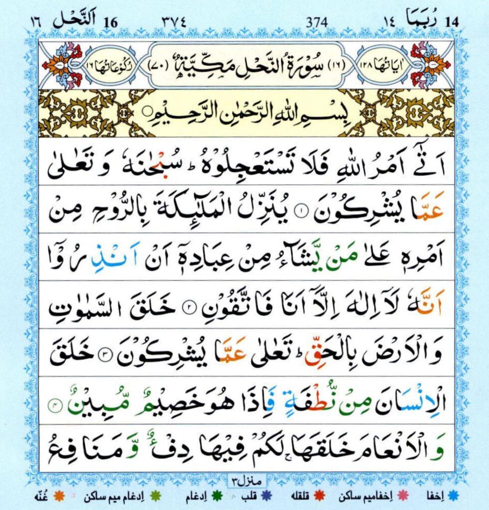 Surah An Nahl Read and listen سورة النحل | Pak Web