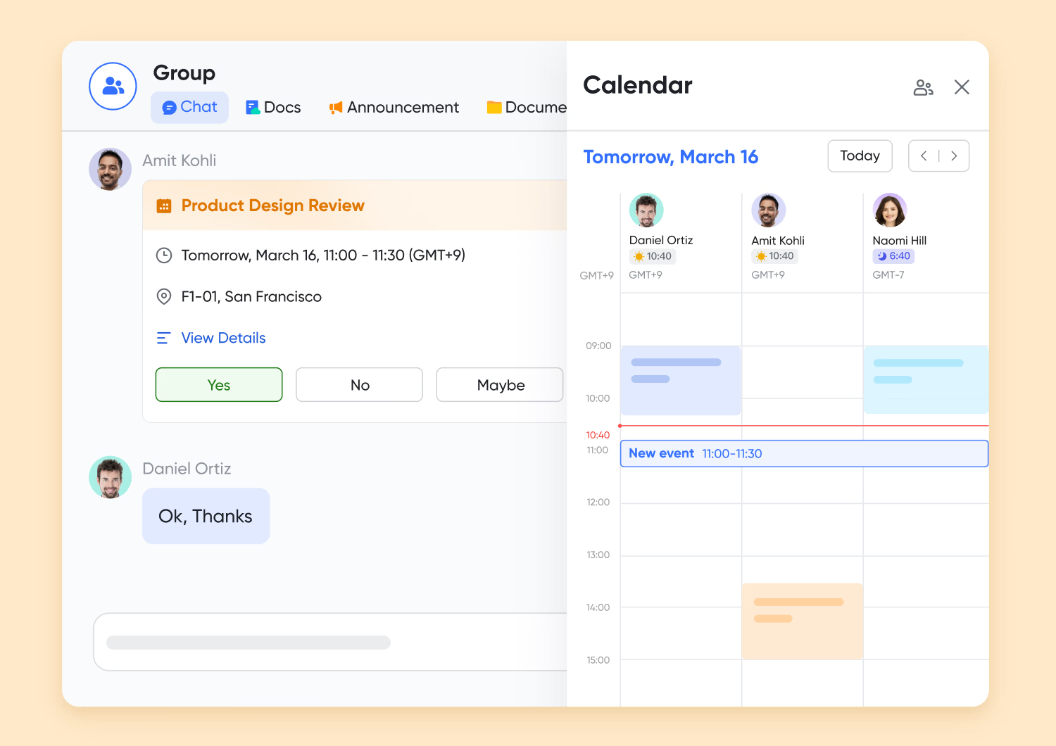 Lark Calendar