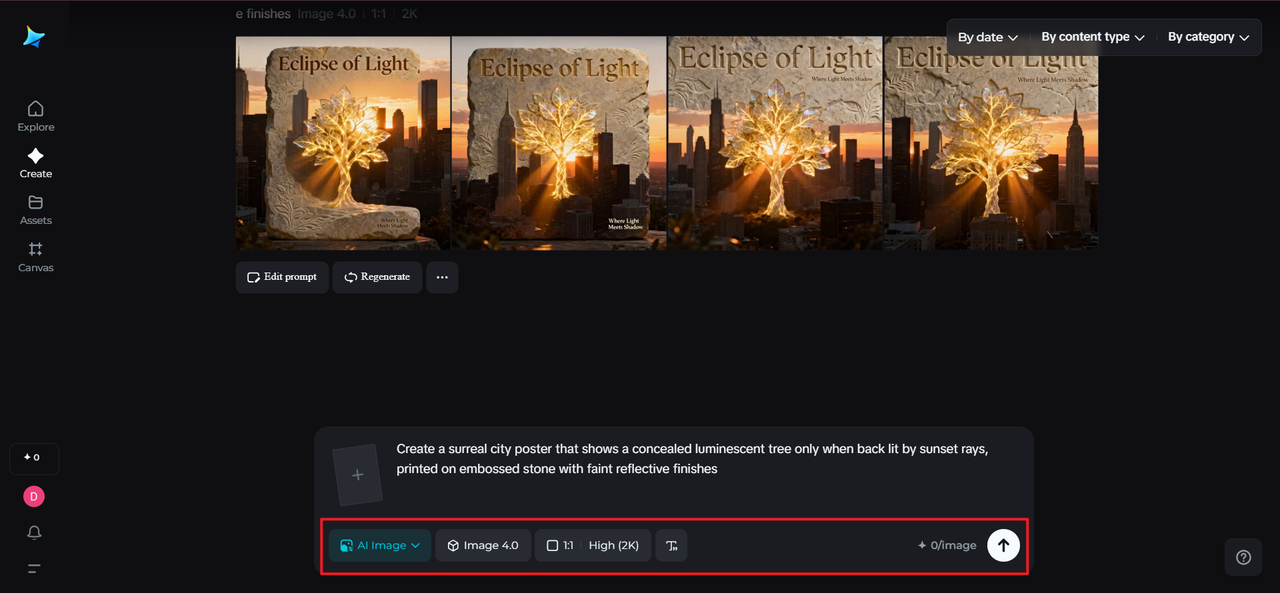 Refine parameters and generate